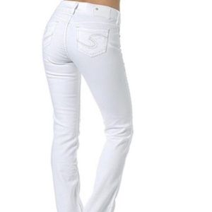 Silver Suki White Mid Baby Boot Jeans